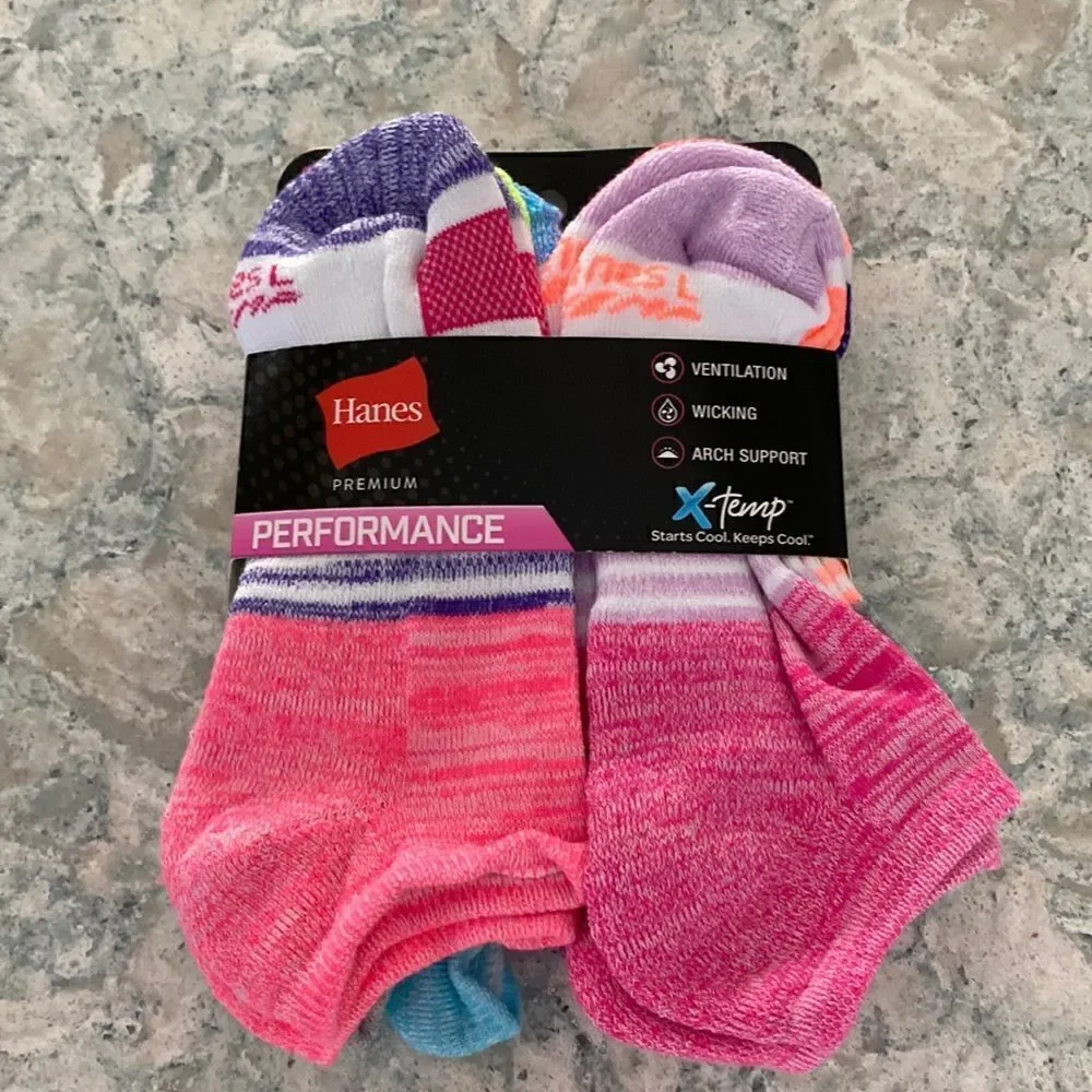 Hanes Premium Performance No Show Socks